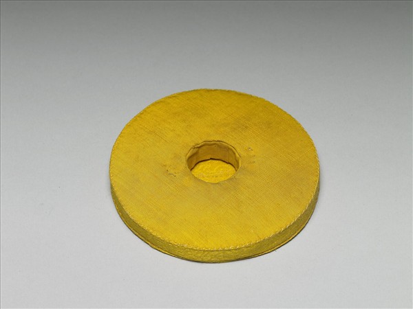 〈寧壽續鑑‧第十冊〉鏡匣黃綾錦墊