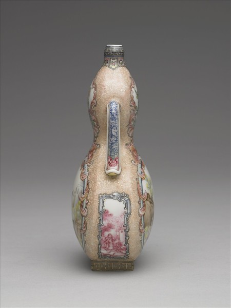 琺瑯彩西洋人物圖葫蘆瓶