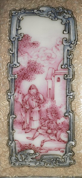 琺瑯彩西洋人物圖葫蘆瓶