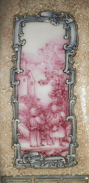 琺瑯彩西洋人物圖葫蘆瓶