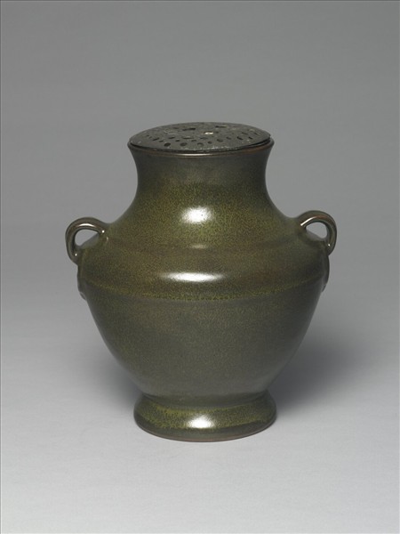 茶葉末釉雙耳壺