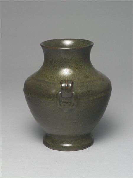 茶葉末釉雙耳壺