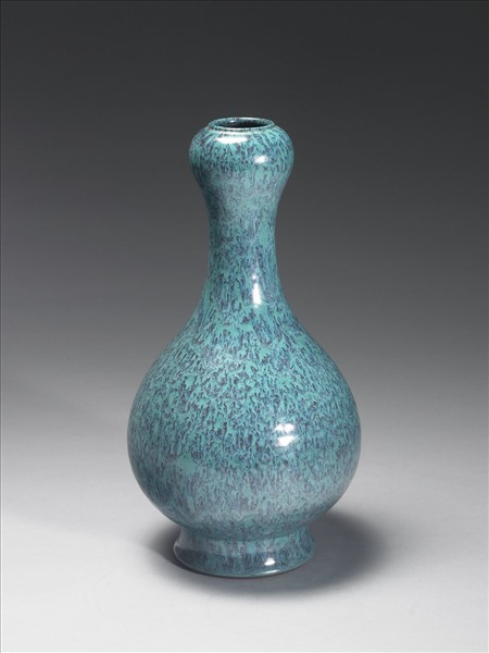爐鈞釉蒜頭瓶