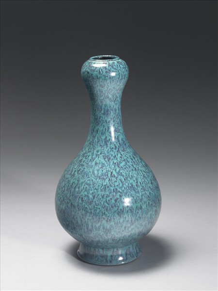 爐鈞釉蒜頭瓶