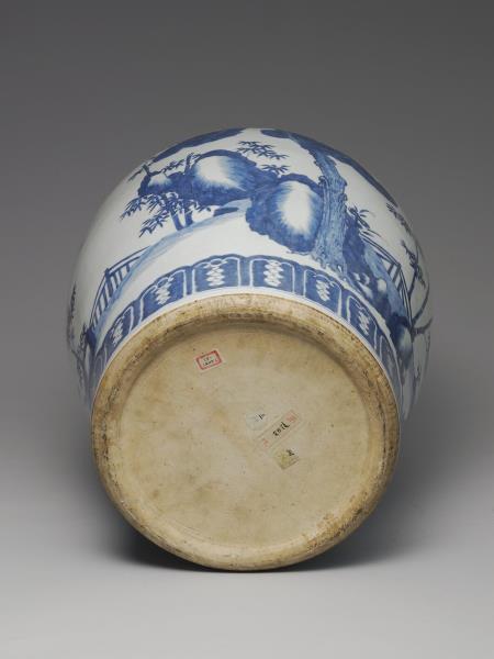 青花歲寒三友圖罐（附金屬膽）