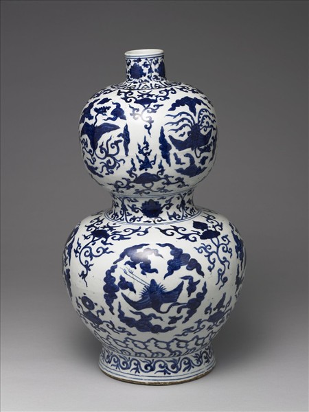 青花龍紋葫蘆式瓶