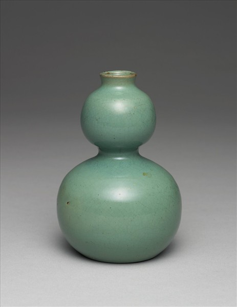 中國南方窯 綠釉葫蘆瓶