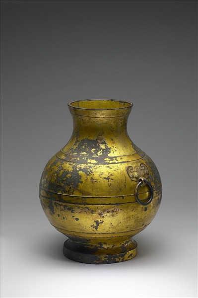 鎏金獸環壺