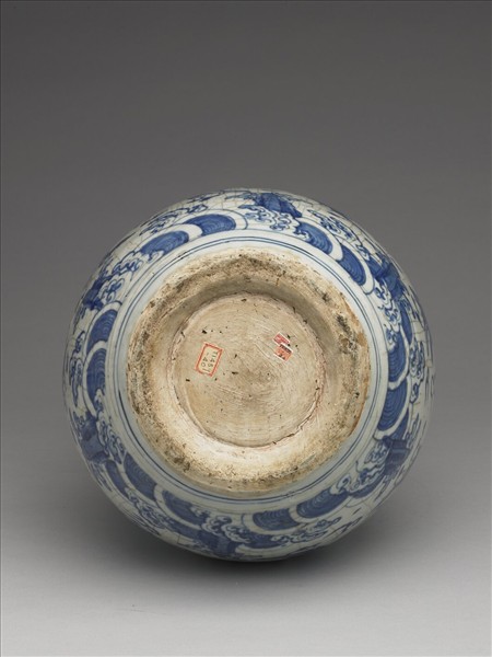 青花八仙圖葫蘆瓶