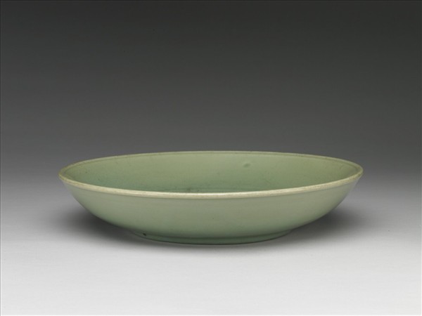 龍泉窯 青瓷劃花大盤