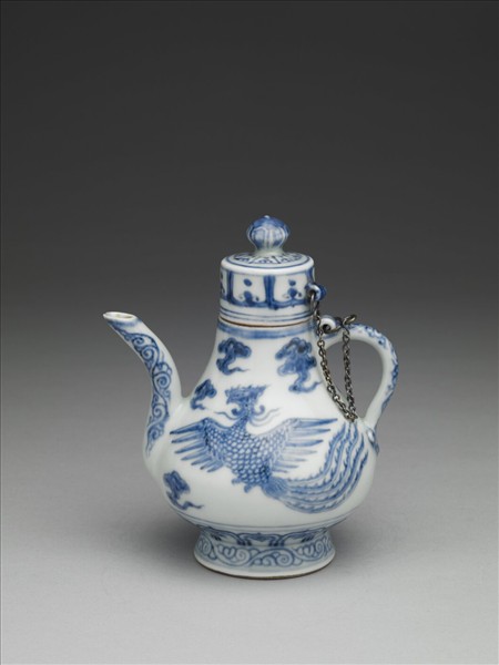青花鳳紋執壺