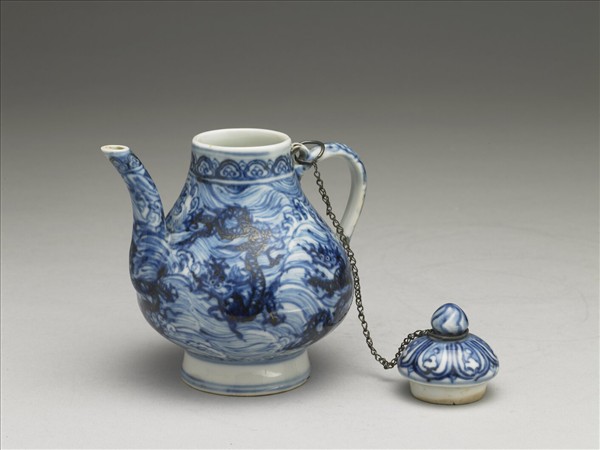 青花龍紋小執壺