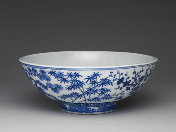 青花松竹梅紋大碗