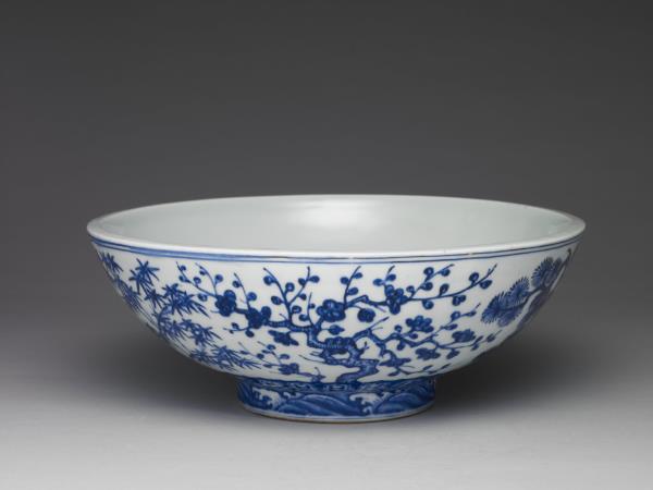 青花松竹梅紋大碗