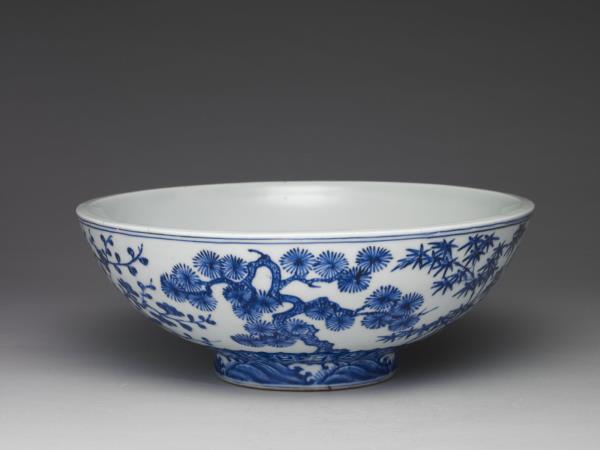 青花松竹梅紋大碗
