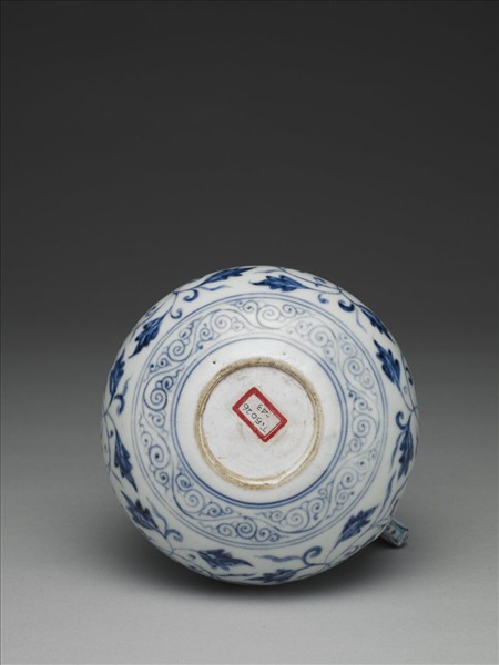 青花花卉紋花澆