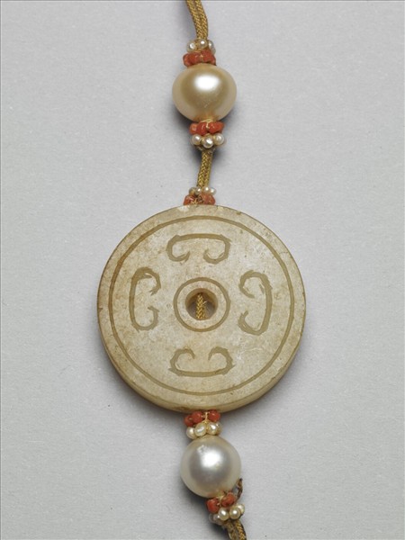 檀香木刻團壽紋數珠