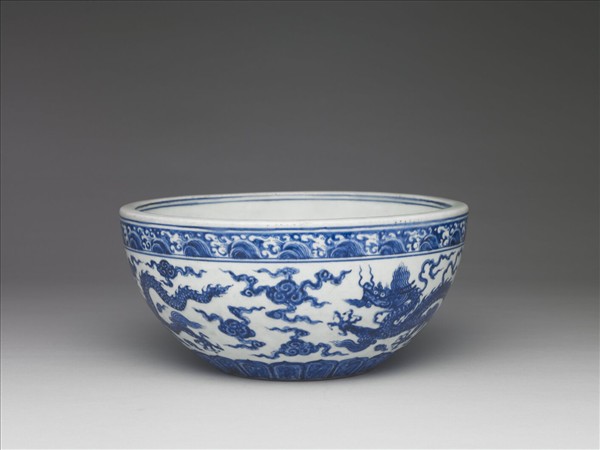 青花雲龍紋鉢