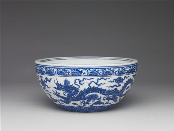 青花雲龍紋鉢
