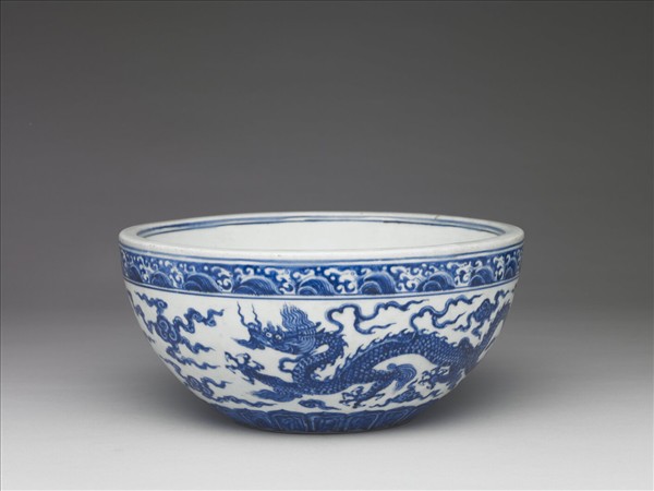 青花雲龍紋鉢