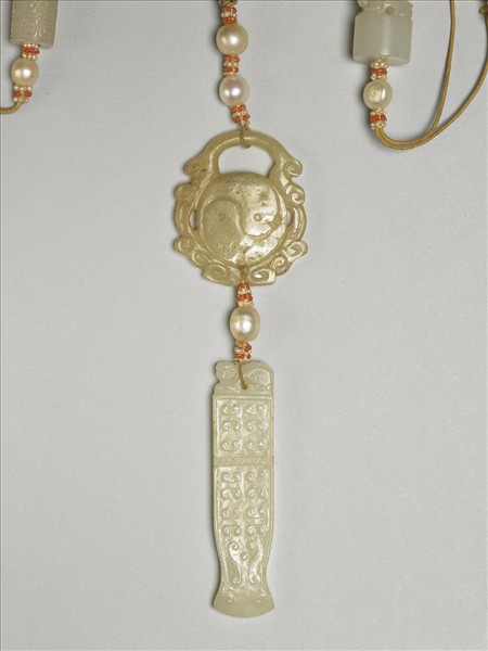 茄楠木玉墜飾手串