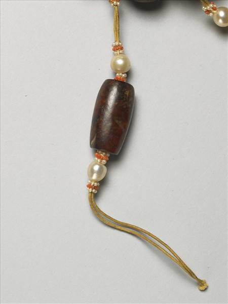 茄楠木玉墜飾手串