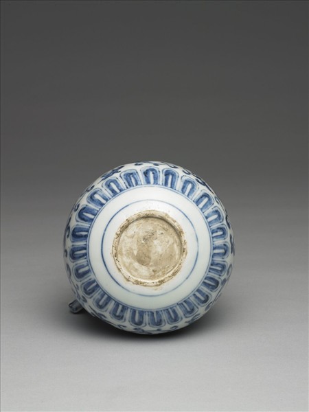 青花花卉紋花澆