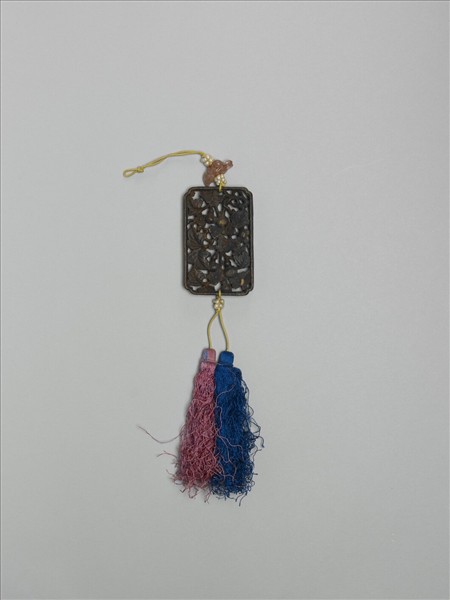 茄楠木雕瓜瓞綿綿香佩