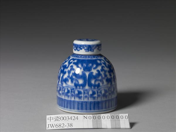 青花夔龍紋蓋罐