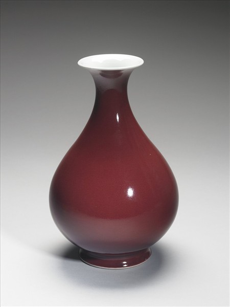 霽紅釉玉壺春瓶