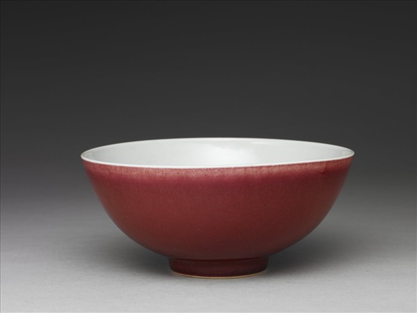 霽紅釉碗