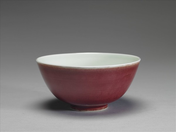 霽紅釉碗