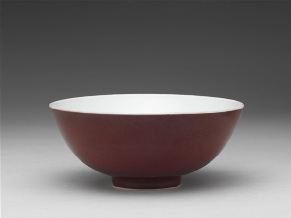 霽紅釉碗