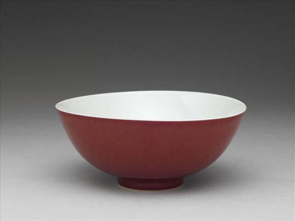 霽紅釉碗