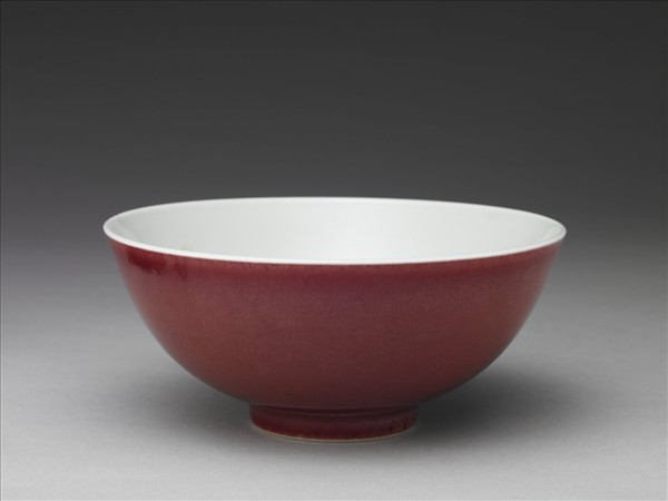 霽紅釉碗