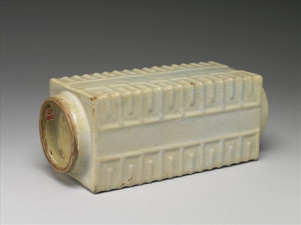 石灣窯 白瓷蓍草瓶