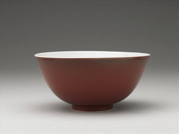 霽紅釉碗