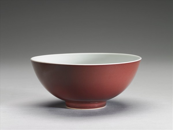 霽紅釉碗