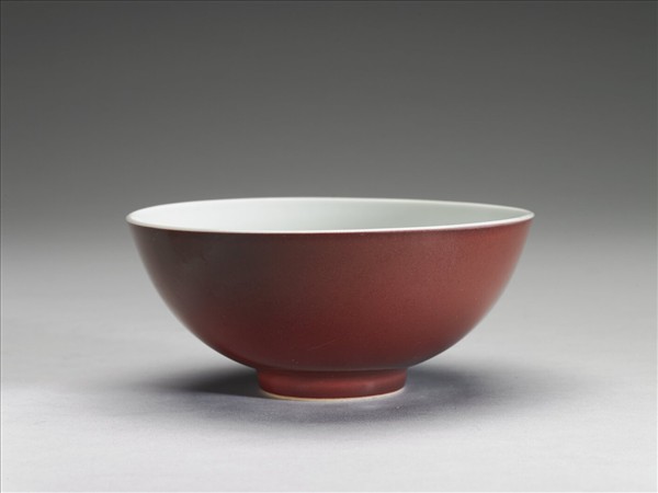 霽紅釉碗