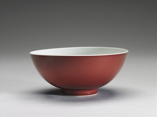 霽紅釉碗