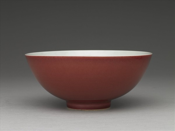 霽紅釉碗