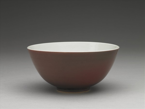 霽紅釉碗
