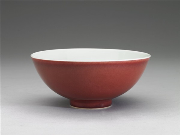 霽紅釉碗