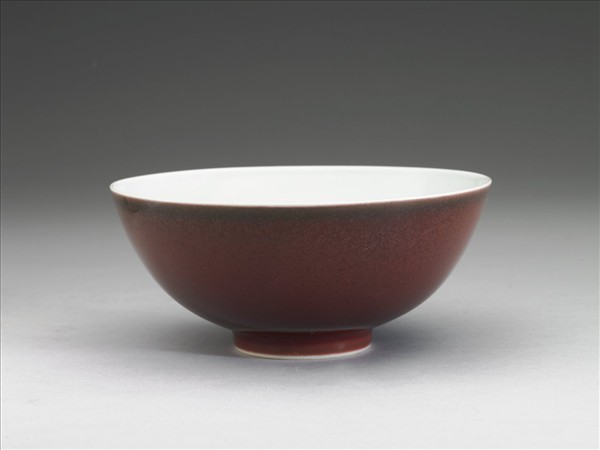 霽紅釉碗