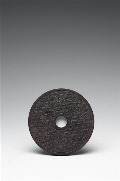 〈寧壽續鑑‧第四十一冊〉鏡匣雕刻木蓋附吳省蘭楷書〈石鏡賦〉