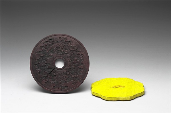 雕刻木蓋附周禮〈漁隱〉