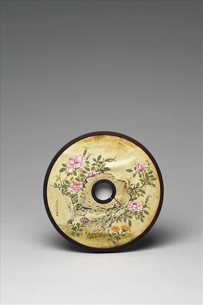 雕刻木蓋附周禮〈花卉〉