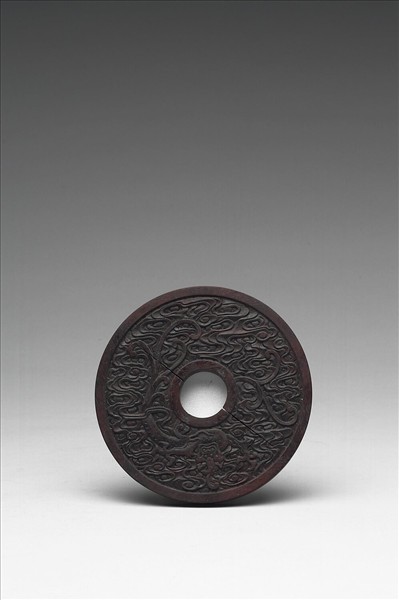 〈寧壽續鑑‧第四十七冊〉鏡匣雕刻木蓋附周禮〈山水〉