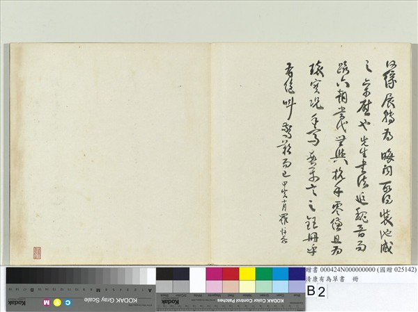 清康有為草書　冊