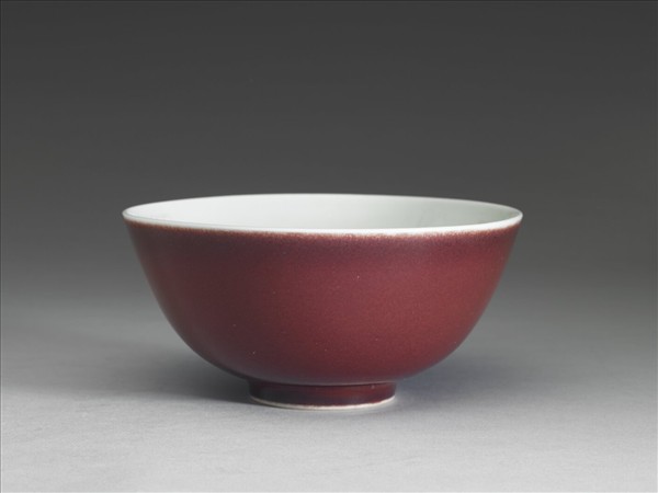 霽紅釉碗